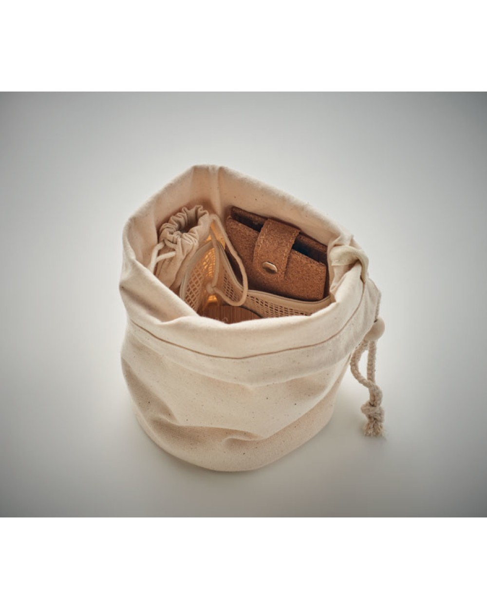 Tassen & Zakken 4DO Kleine opbergtas van biokatoen voor bedrukking &amp; borduring