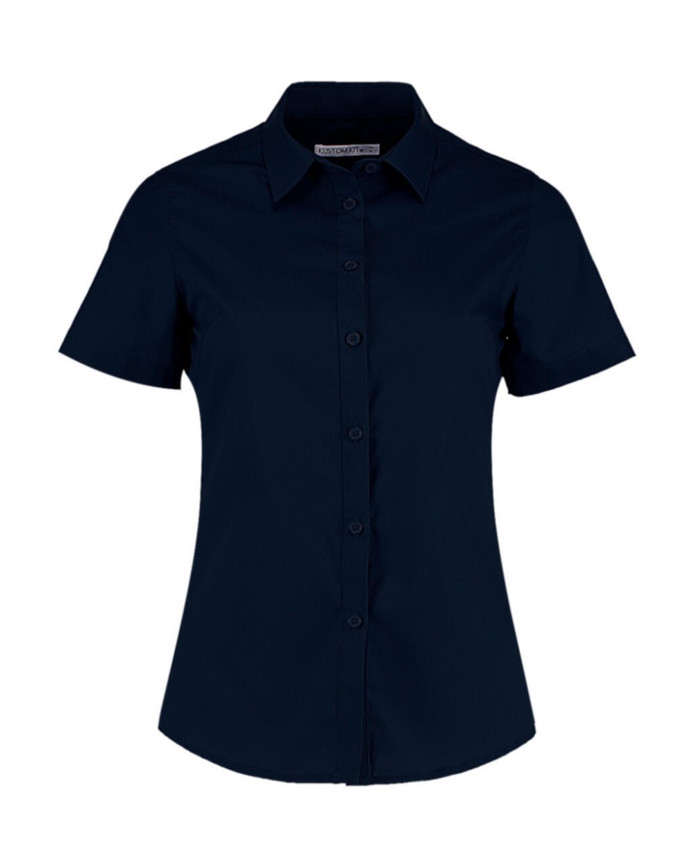 KUSTOM KIT Women's Tailored Fit Poplin Shirt SSL Hemden personalisierbar