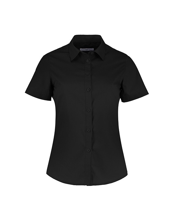 Chemises personnalisable KUSTOM KIT Women's Tailored Fit Poplin Shirt SSL