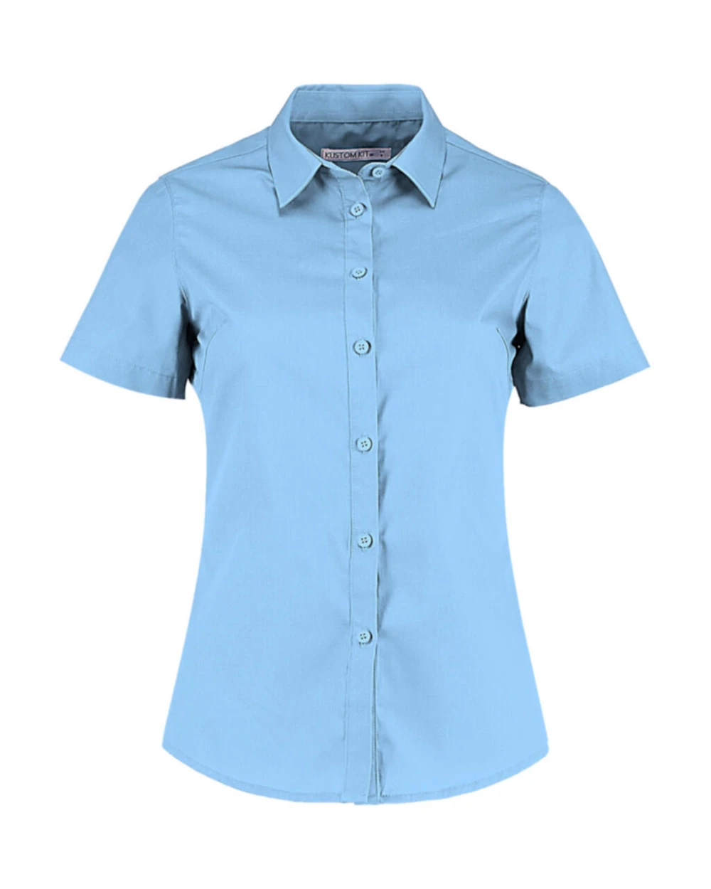 KUSTOM KIT Women's Tailored Fit Poplin Shirt SSL Hemden personalisierbar