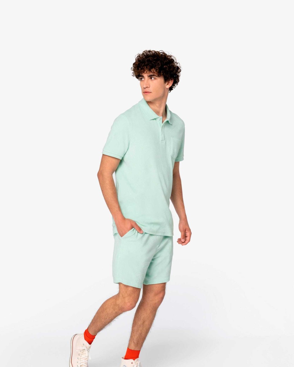Bermuda's & Shorts NATIVE SPIRIT Ecologische badstof herenshort voor bedrukking &amp; borduring