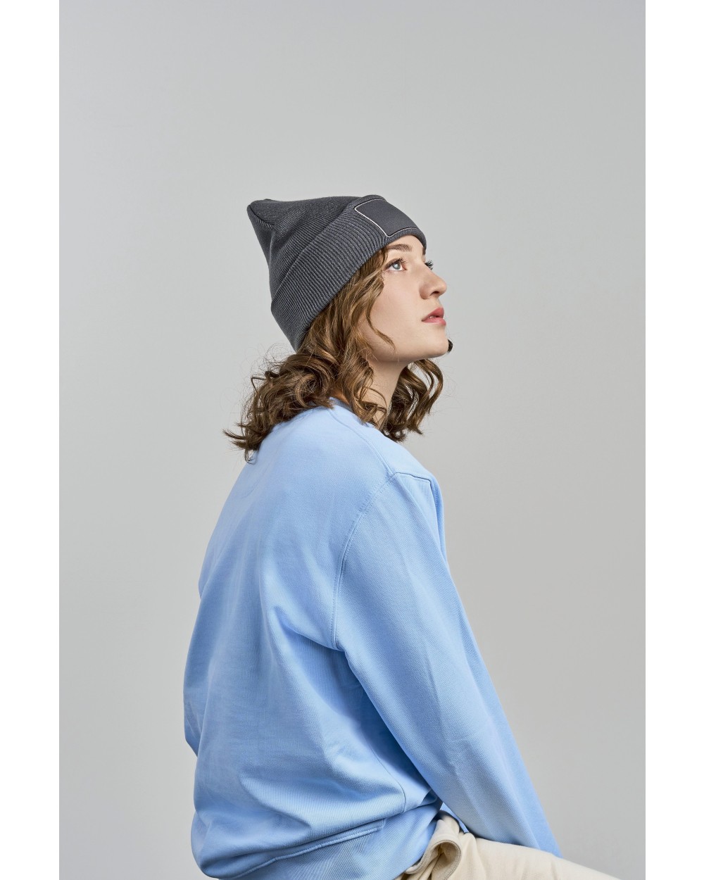 Mutsen ATLANTIS Wind-S Beanie with Patch voor bedrukking &amp; borduring