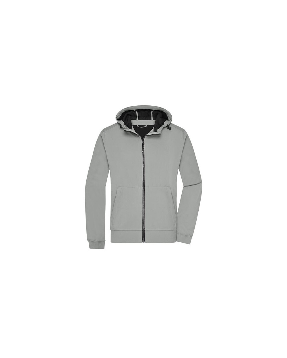 Softshells JAMES & NICHOLSON Men`s Hooded Softshell Jacket voor bedrukking &amp; borduring