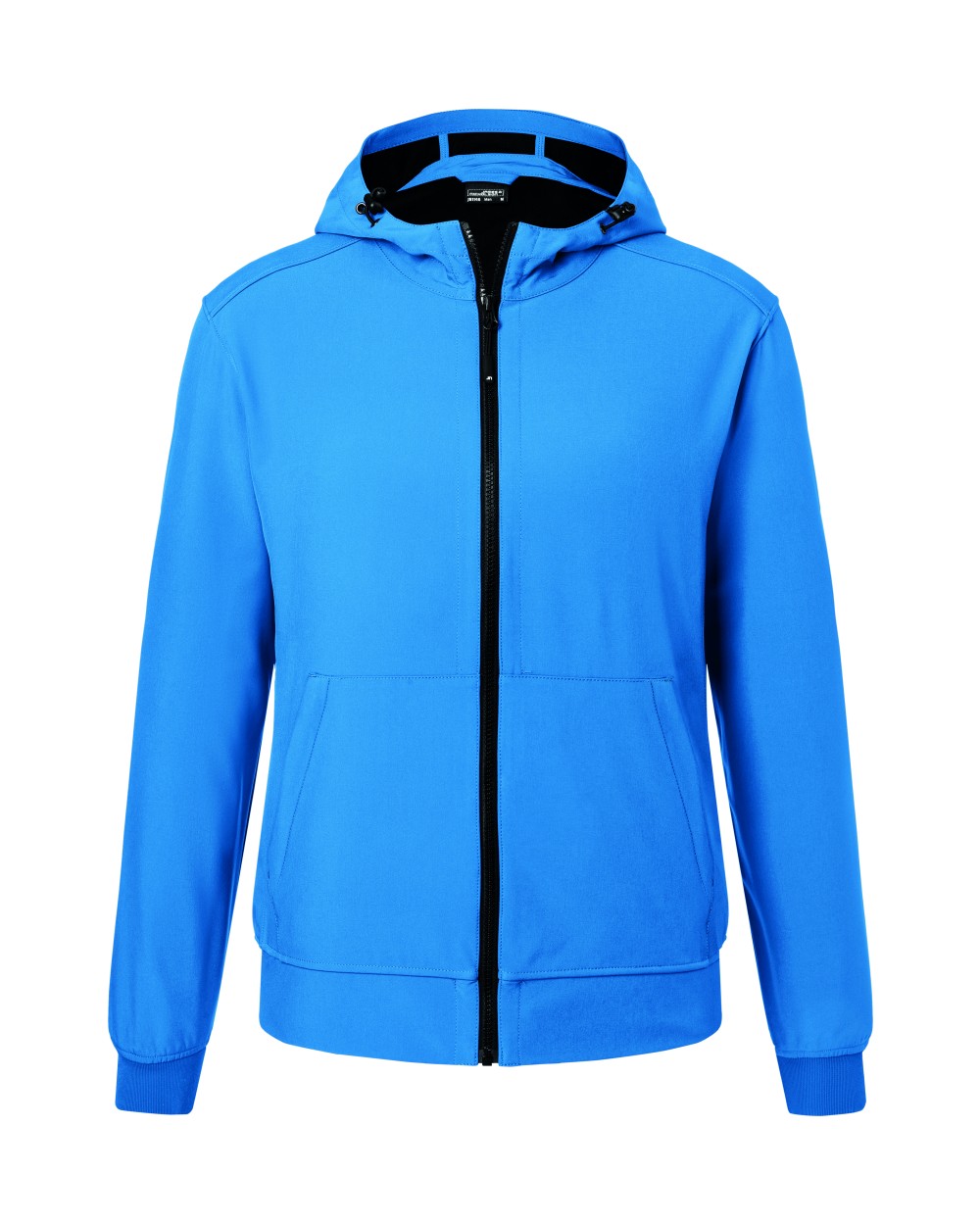 Softshells JAMES & NICHOLSON Men`s Hooded Softshell Jacket voor bedrukking &amp; borduring