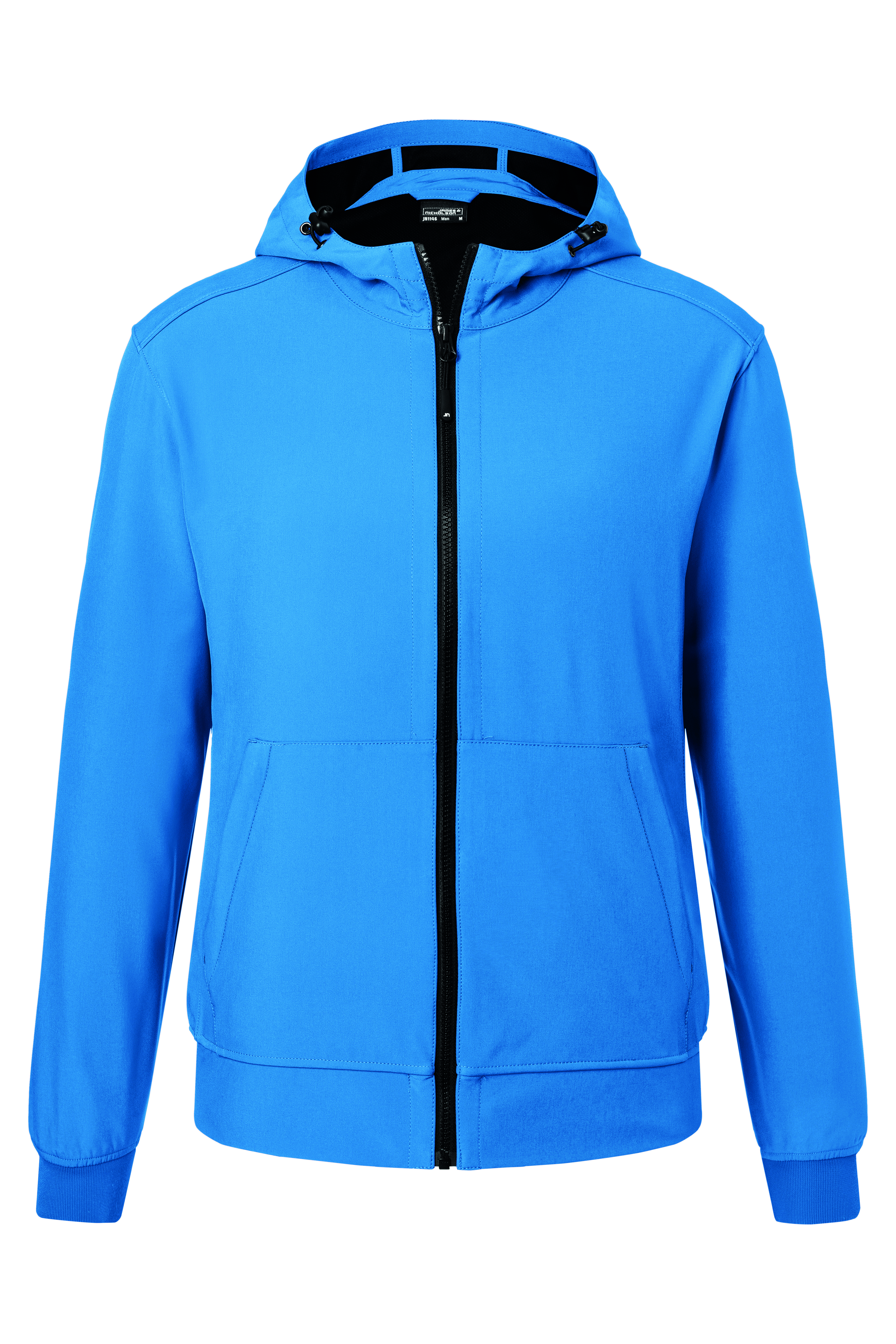 Softshells JAMES & NICHOLSON Men`s Hooded Softshell Jacket voor bedrukking &amp; borduring