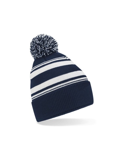 BEECHFIELD STRIPED FAN BEANIE /api/colors/9da8c523-94e5-445e-94b4-090b14a5d848 personnalisable