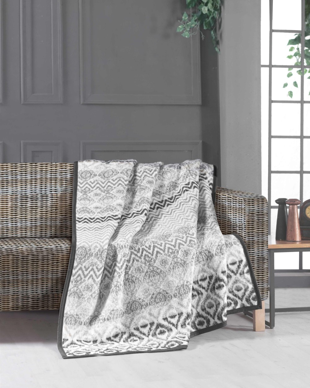 Fleecedekens HOME & LIVING Large Au-nat luxury blanket voor bedrukking &amp; borduring