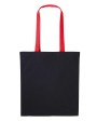 Tassen & Zakken NUTSHELL Varsity cotton shopper long handle voor bedrukking &amp; borduring