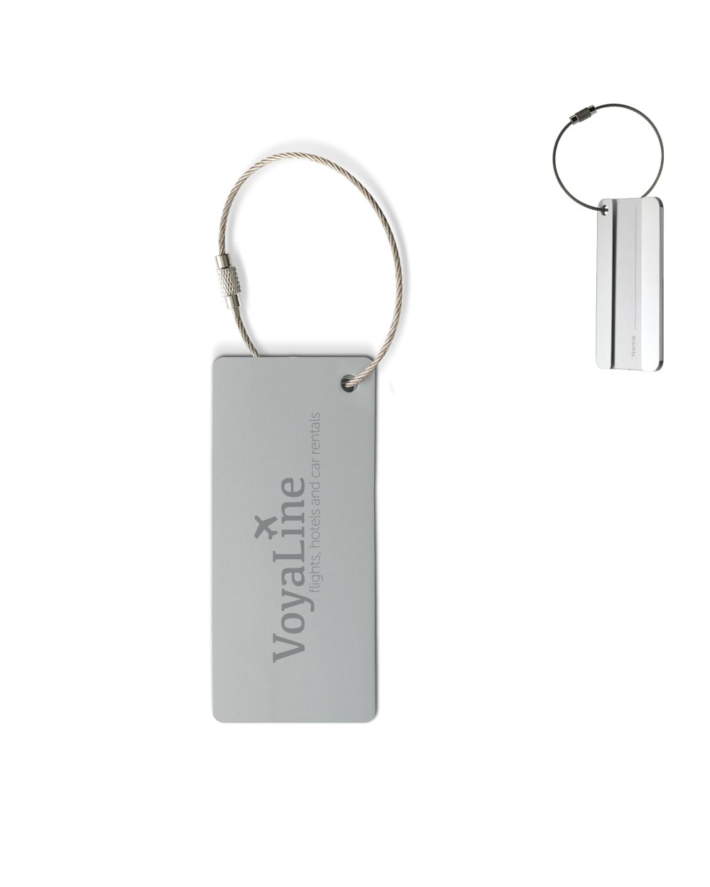 Sacs & Bagagerie personnalisable 4DO Etiquette à bagage  en aluminium.