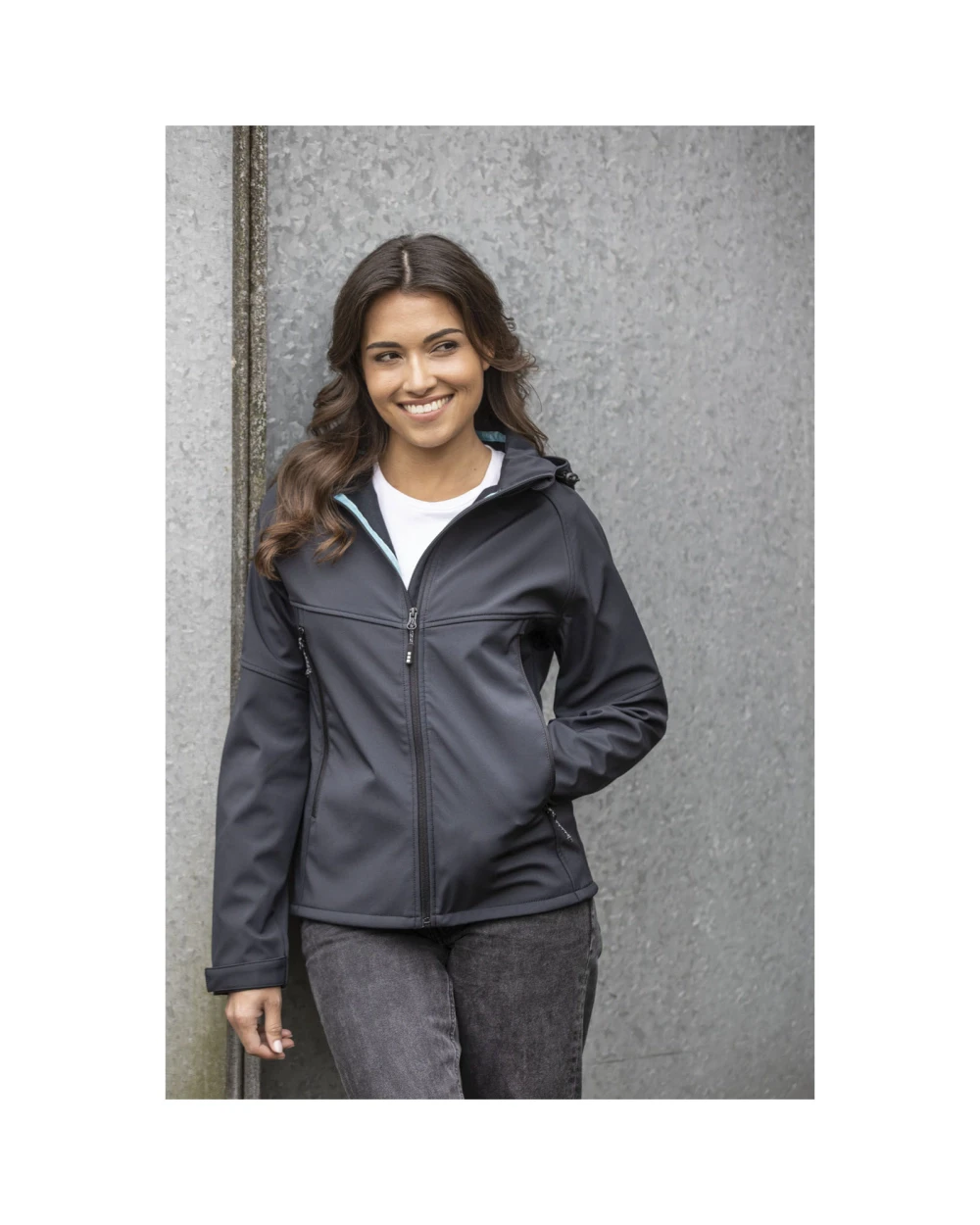 Softshells personnalisable ELEVATE Veste softshell recyclée femme Coltan