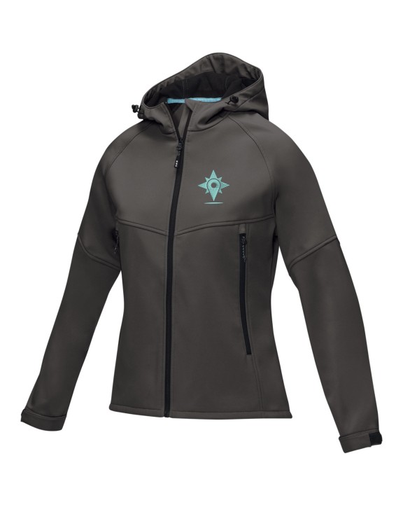 Softshells personnalisable ELEVATE Veste softshell recyclée femme Coltan