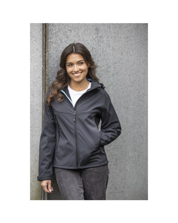 Softshells personnalisable ELEVATE Veste softshell recyclée femme Coltan