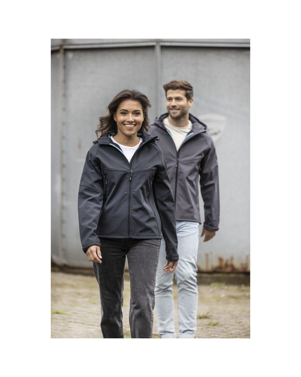 ELEVATE Coltan Softshelljacke aus recyceltem Material für Damen Softshells personalisierbar