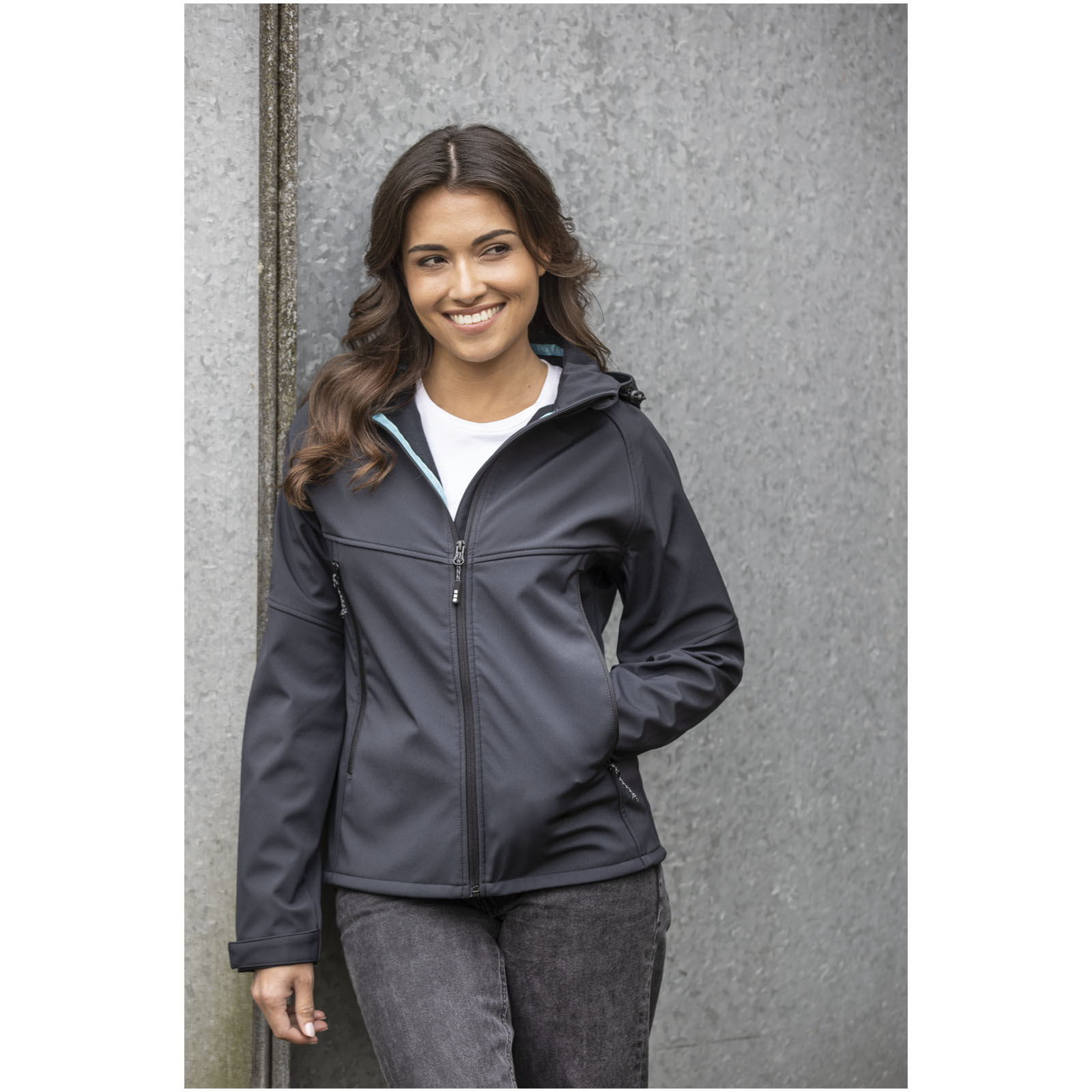 Softshells personnalisable ELEVATE Veste softshell recyclée femme Coltan