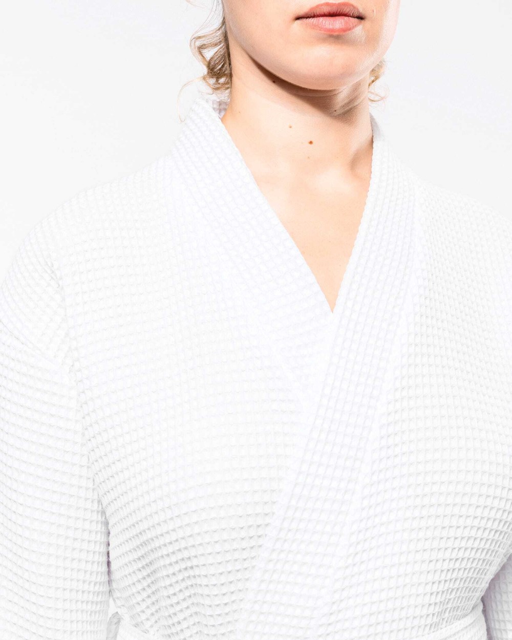 Produits éponges personnalisable KARIBAN Peignoir kimono nid d'abeille