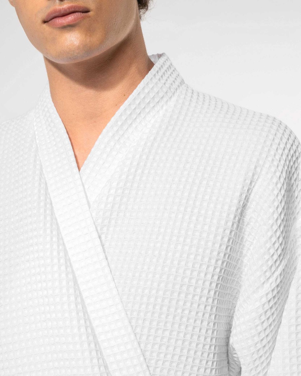 KARIBAN Walkfrottier-Bademantel Waffelpiqué Bad Artikeln personalisierbar