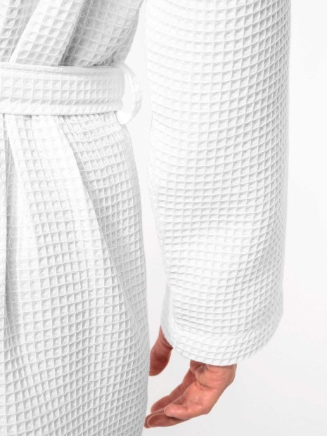 Produits éponges à personnaliser KARIBAN Peignoir kimono nid d'abeille 