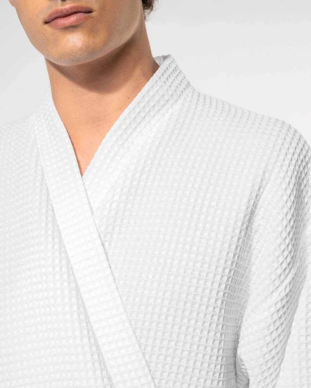 Produits éponges personnalisable KARIBAN Peignoir kimono nid d'abeille