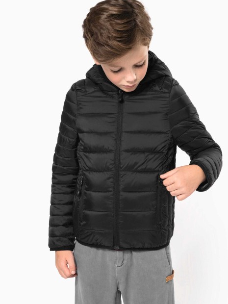 Vestes à personnaliser KARIBAN Doudoune légère capuche enfant 