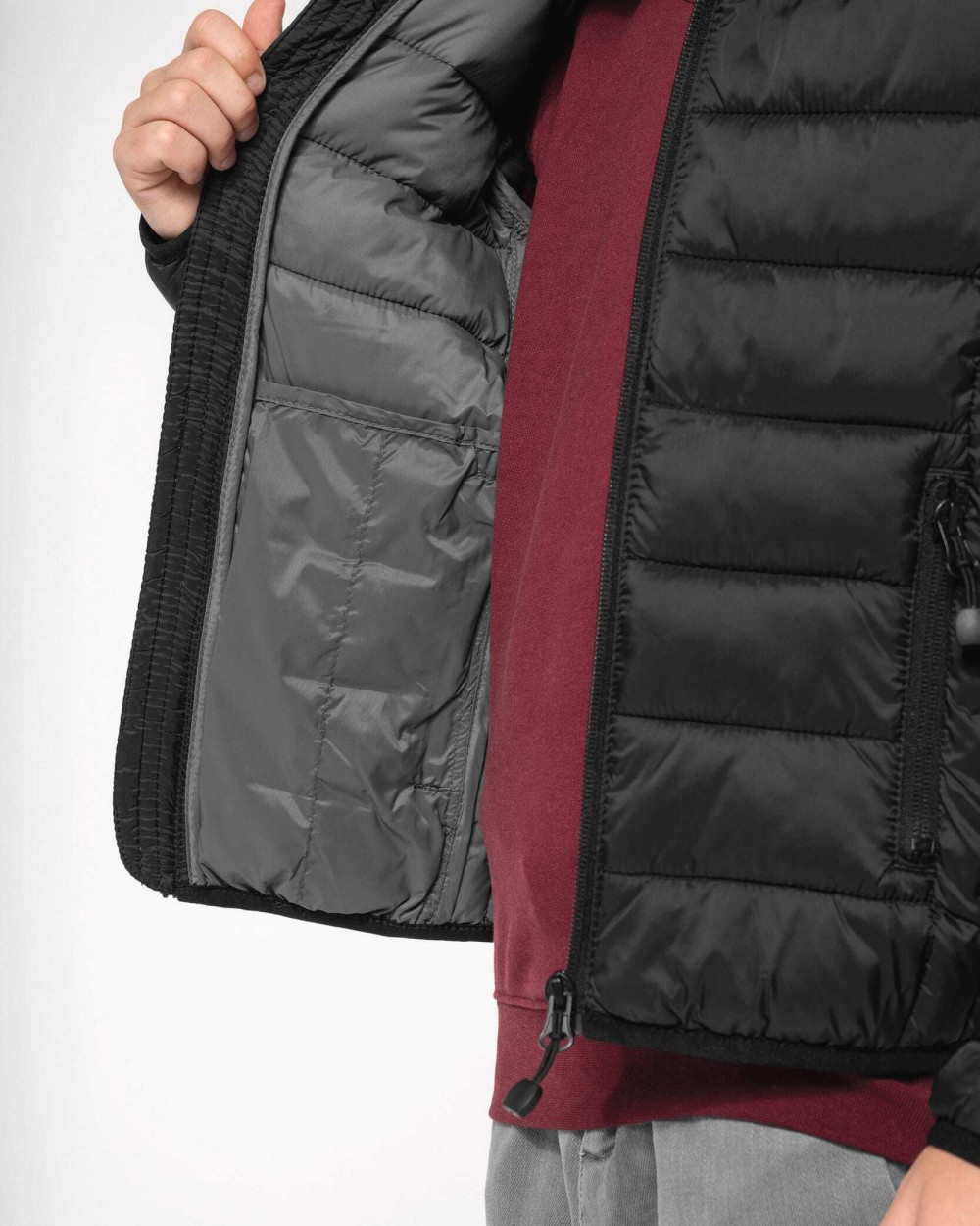 Vestes personnalisable KARIBAN Doudoune légère capuche enfant