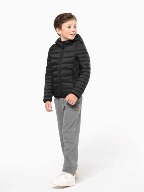 Vestes à personnaliser KARIBAN Doudoune légère capuche enfant 