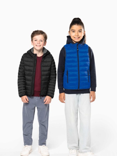 Vestes à personnaliser KARIBAN Doudoune légère capuche enfant 