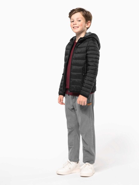 Vestes à personnaliser KARIBAN Doudoune légère capuche enfant 
