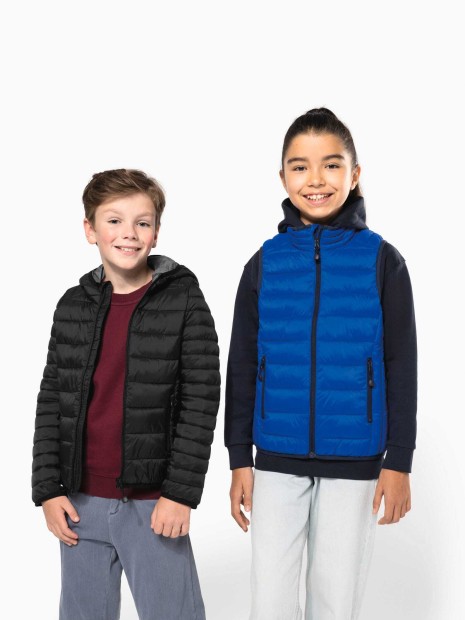 Vestes à personnaliser KARIBAN Doudoune légère capuche enfant 