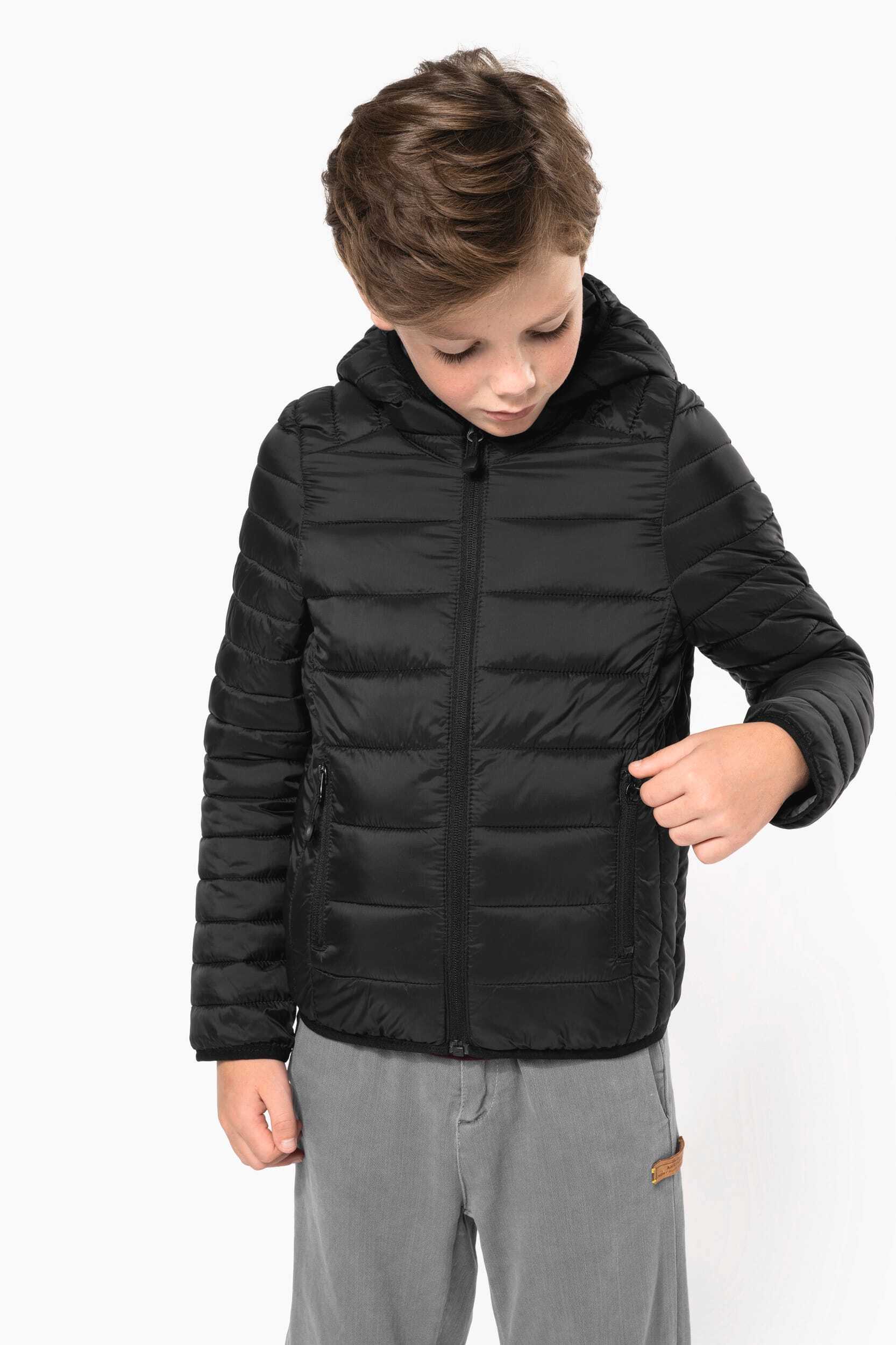 Vestes personnalisable KARIBAN Doudoune légère capuche enfant