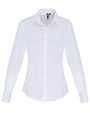 Chemises personnalisable PREMIER Ladies Stretch Fit Cotton Poplin Long Sleeve Shirt