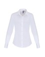 PREMIER Ladies Stretch Fit Cotton Poplin Long Sleeve Shirt Hemden personalisierbar