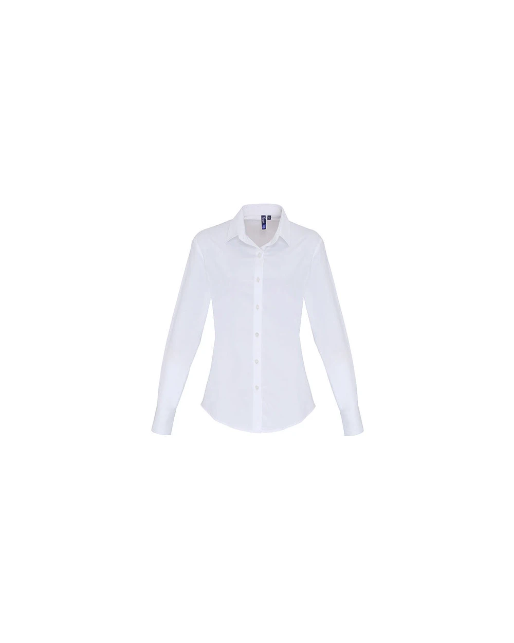 Hemden PREMIER Ladies Stretch Fit Poplin Long Sleeve Cotton Shirt voor bedrukking &amp; borduring
