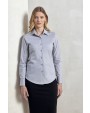 Hemden PREMIER Ladies Stretch Fit Poplin Long Sleeve Cotton Shirt voor bedrukking &amp; borduring