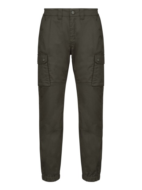 WK. DESIGNED TO WORK Pantalon cargo unisexe avec bas élastiqué /api/colors/7d4189a1-61a3-430b-83e5-a3a6fe159806 personnalisable