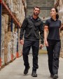 Pantalons personnalisable WK. DESIGNED TO WORK Pantalon cargo unisexe avec bas élastiqué