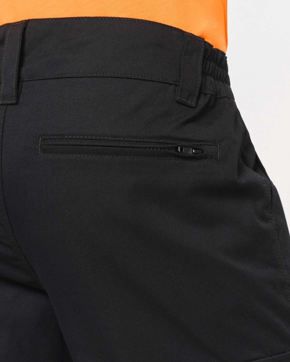 WK. DESIGNED TO WORK Unisex-Cargo-Hose mit elastischem Saum Hosen personalisierbar