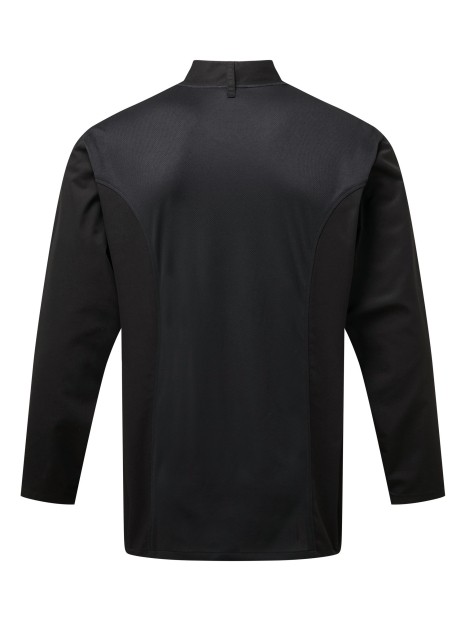 PREMIER Veste chef cuisinier manches longues Coolchecker® /api/colors/b9fdad4a-5e94-45cb-8c03-c08b349b28c3 personnalisable