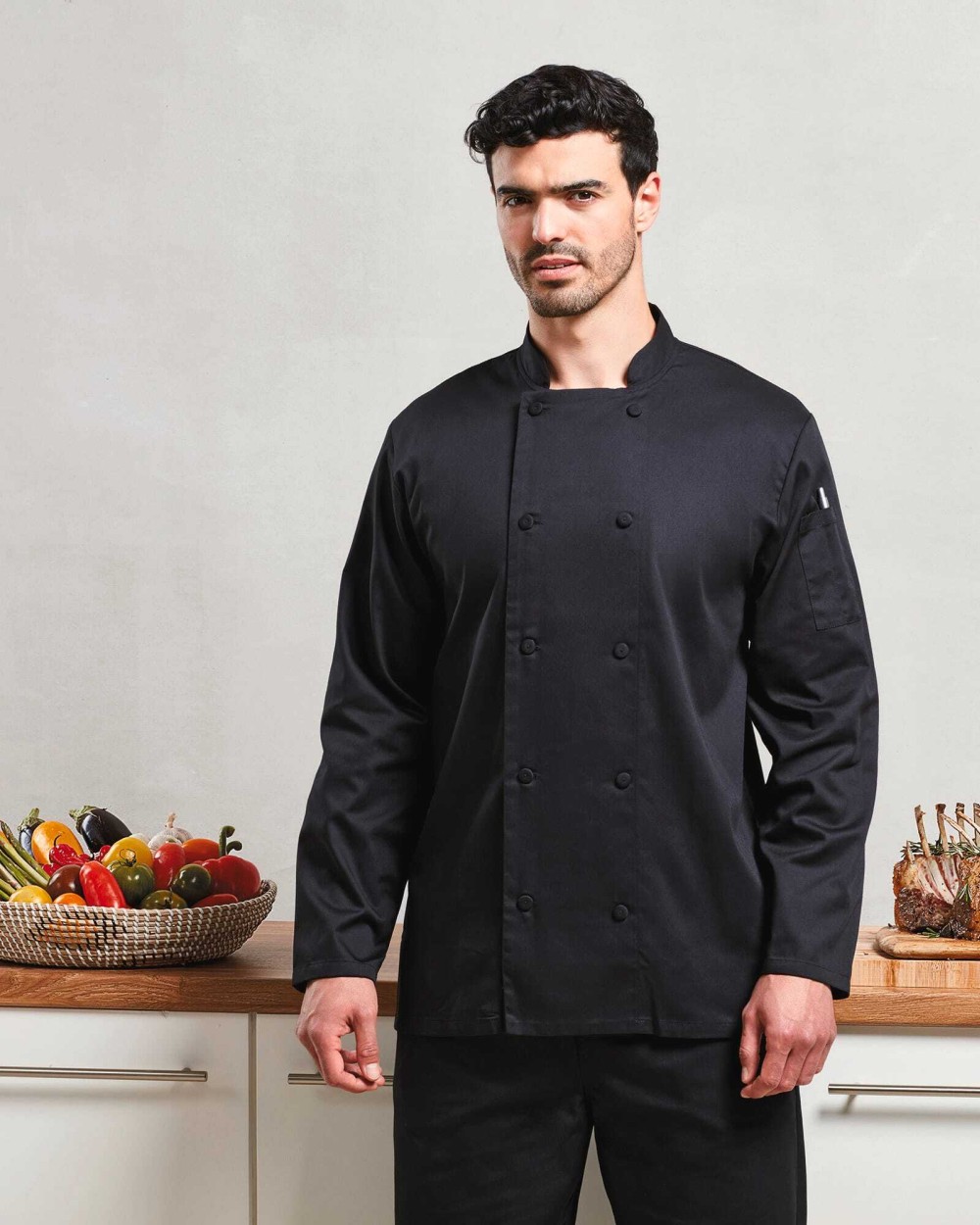 Vestes personnalisable PREMIER Veste chef cuisinier manches longues Coolchecker®