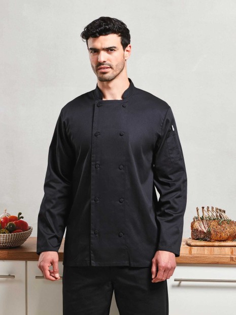 Vestes à personnaliser PREMIER Veste chef cuisinier manches longues Coolchecker® 