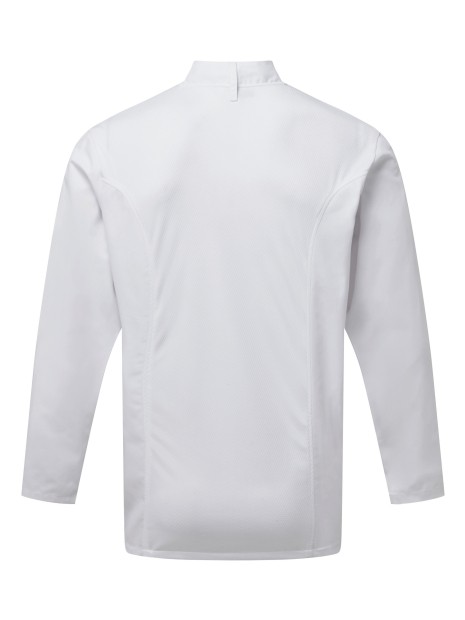PREMIER Veste chef cuisinier manches longues Coolchecker® /api/colors/7a92cd2d-10d2-40b4-928b-296bb7487506 personnalisable