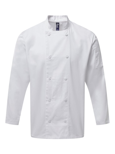 PREMIER Veste chef cuisinier manches longues Coolchecker® /api/colors/7a92cd2d-10d2-40b4-928b-296bb7487506 personnalisable