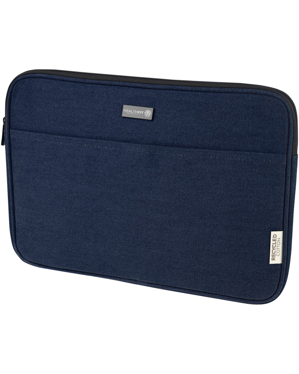 4DO Joey 14" Laptophülle aus GRS recyceltem Canvas 2 L Taschen personalisierbar