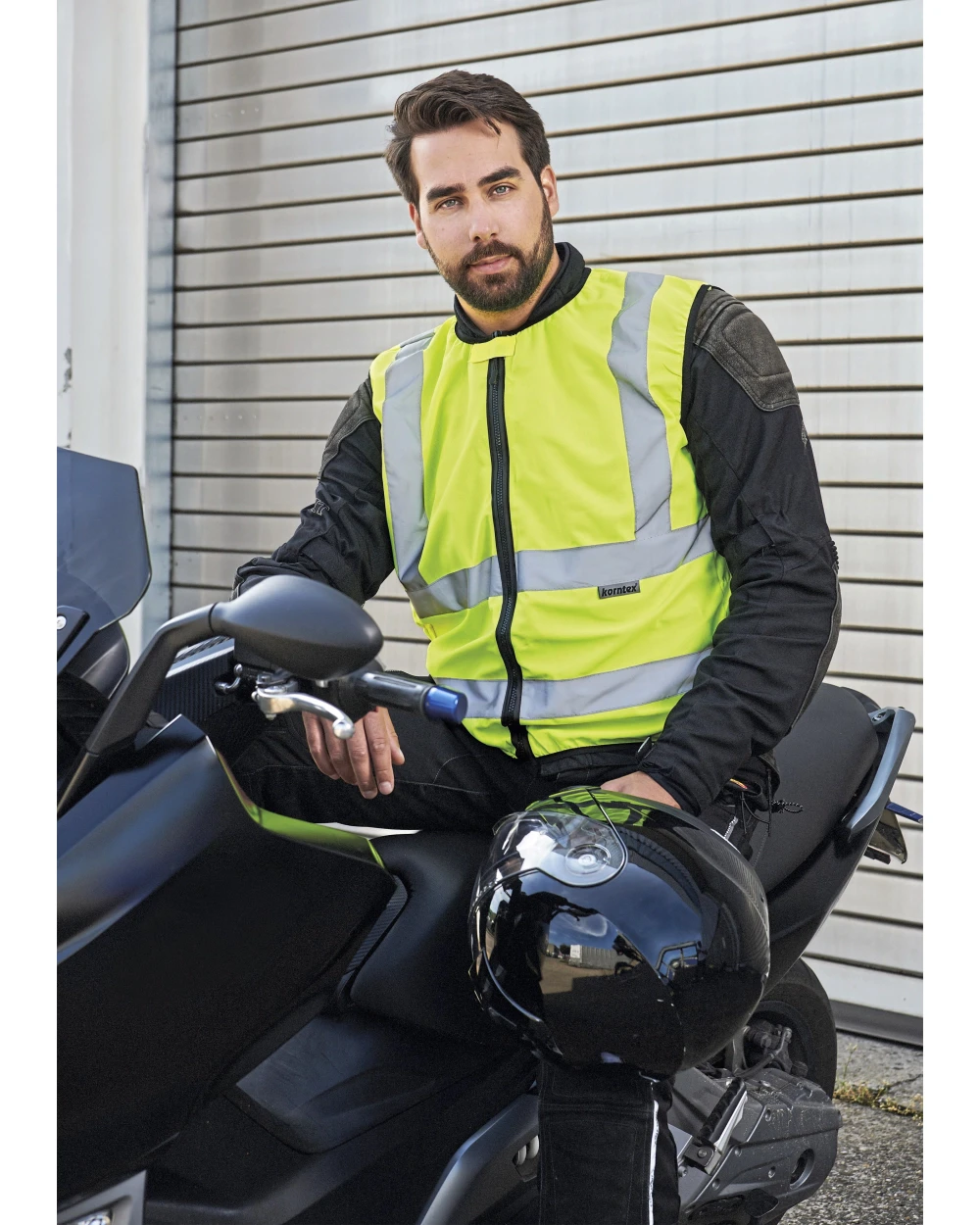 Fluo vestjes KORNTEX Biker Safety Vest EN ISO 20471 voor bedrukking &amp; borduring