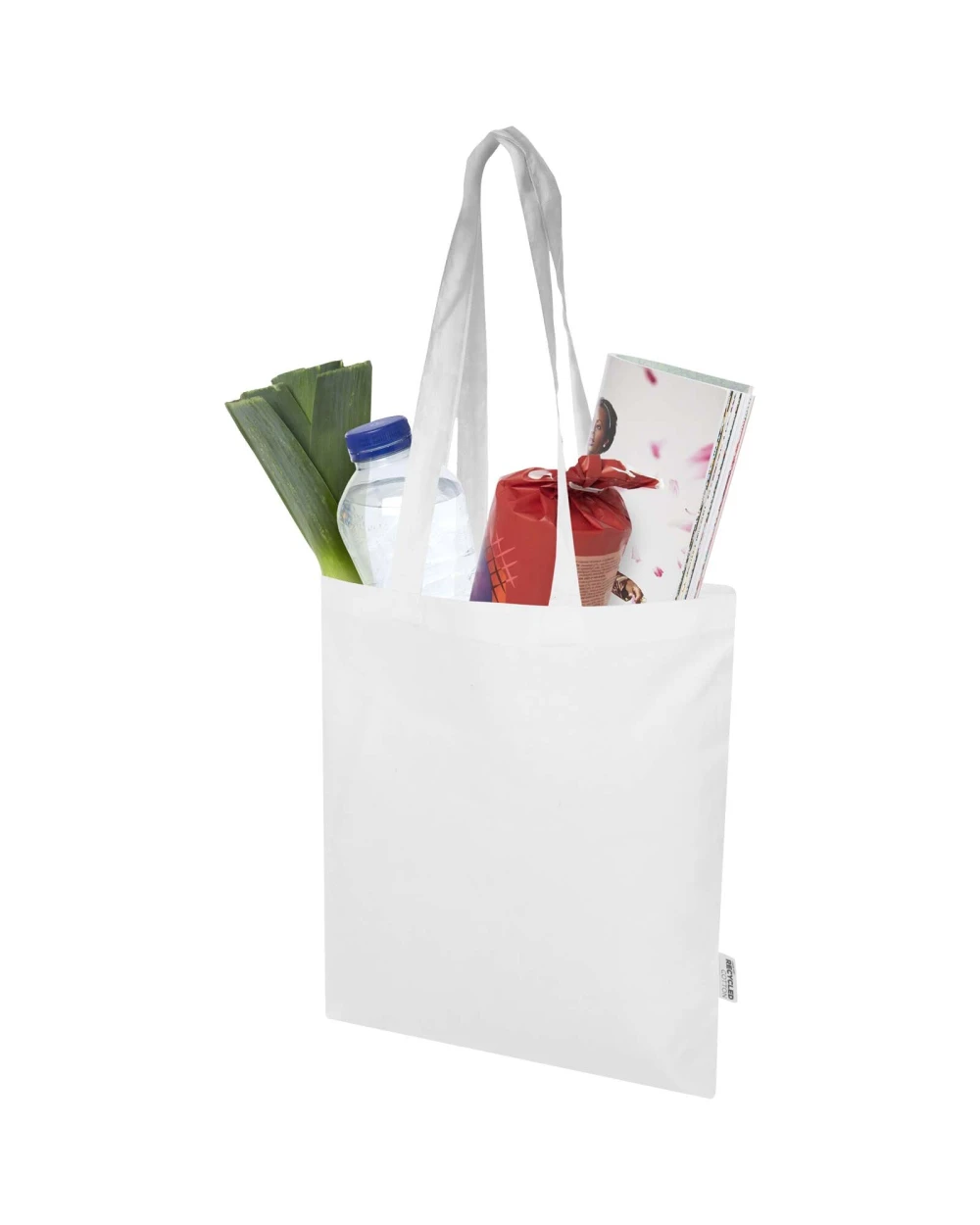 Tote bags personnalisable 4DO Sac shopping Peru Blend en coton recyclé GRS 180 g/m2 7 L