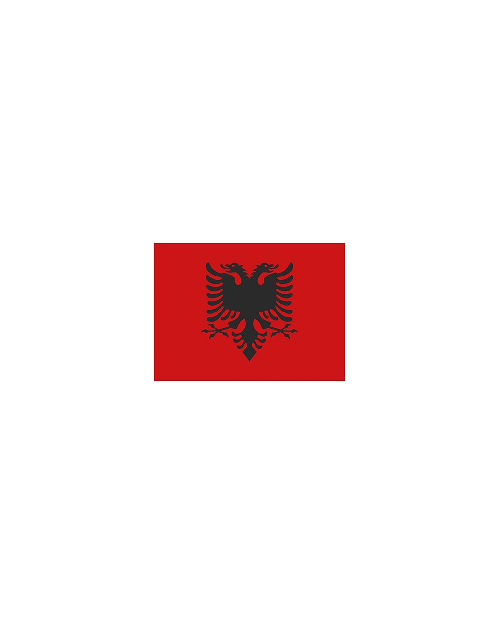 PRINTWEAR Flag Albania Zubehör personalisierbar
