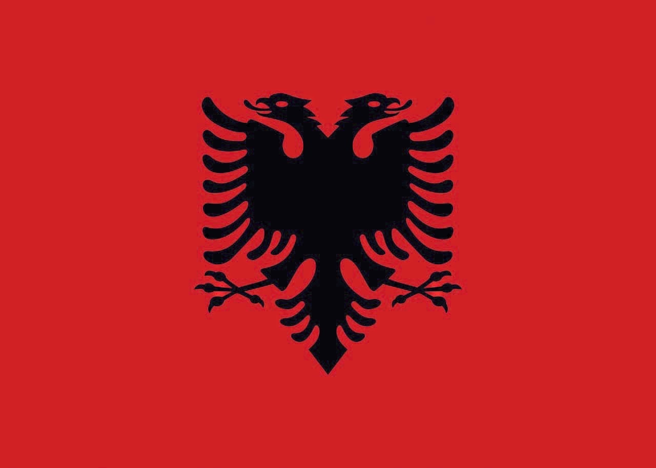 Benodigdheden PRINTWEAR Flag Albania voor bedrukking &amp; borduring