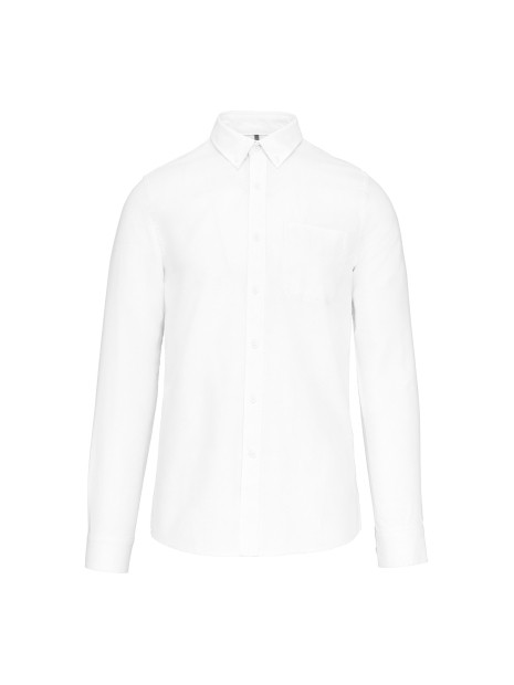 KARIBAN Chemise Oxford lavée manches longues /api/colors/7a92cd2d-10d2-40b4-928b-296bb7487506 personnalisable