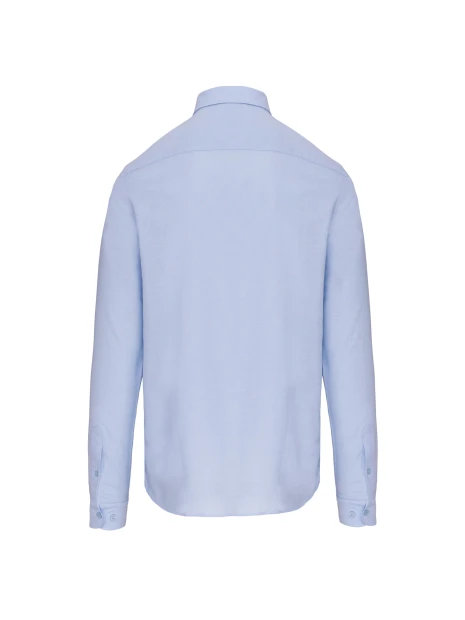 KARIBAN Chemise Oxford lavée manches longues /api/colors/47da2a7d-af26-4e06-98f3-390f4bc89c64 personnalisable