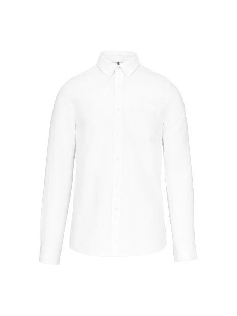 KARIBAN Chemise Oxford lavée manches longues /api/colors/7a92cd2d-10d2-40b4-928b-296bb7487506 personnalisable