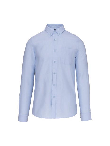 KARIBAN Chemise Oxford lavée manches longues /api/colors/47da2a7d-af26-4e06-98f3-390f4bc89c64 personnalisable